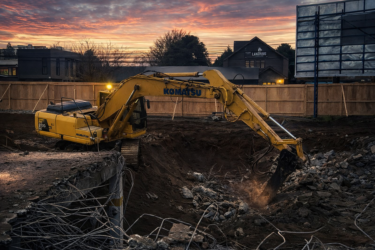 Maquinaria en movimiento de tierra